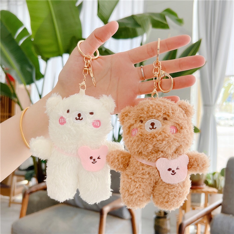 Móc khoá treo trang trí chìa khoá phụ kiện balo túi xách kute dễ thương hình gấu MK - 104