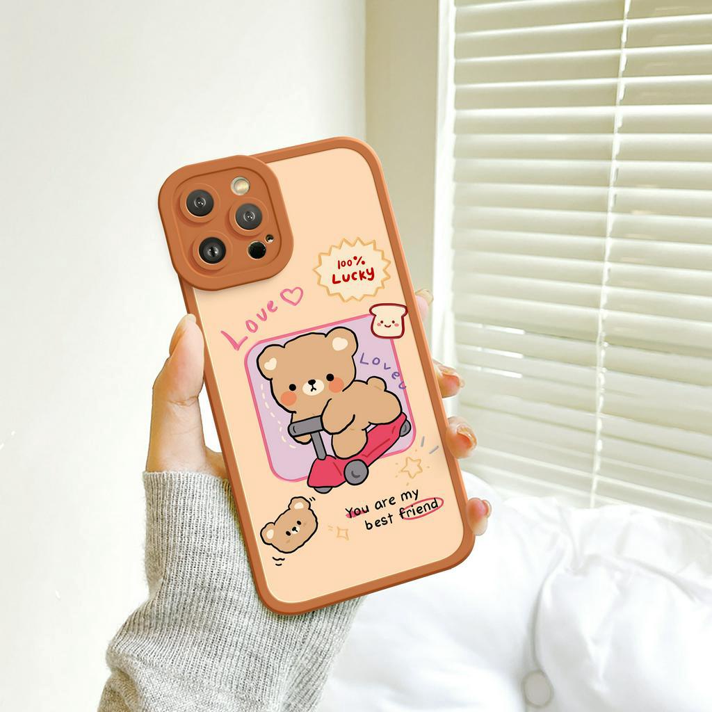 Ốp lưng iphone Miss Bear cạnh vuông 6/6plus/6s/6splus/7/7plus/8/8plus/x/xs/11/12/13/14/pro/max/promax/plus/shin/case