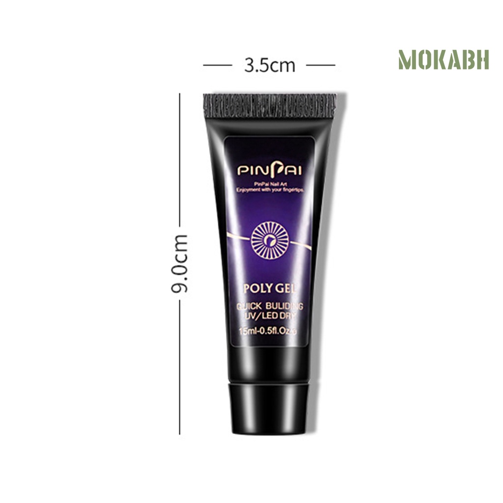 1 Bộ Gel Nối Dài Móng Tay 15ml Bán Vĩnh Viễn DIY Nhiều Màu Sắc