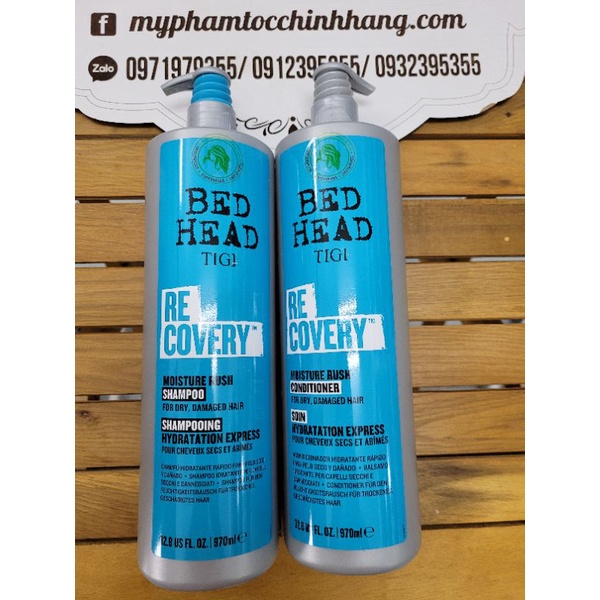 [MẪU MỚI NHẤT] (CHÍNH HÃNG CÔNG TY) Dầu gội và xả phục hồi sinh lực Tigi Bed head Recovery level 2 400ml - 970ml