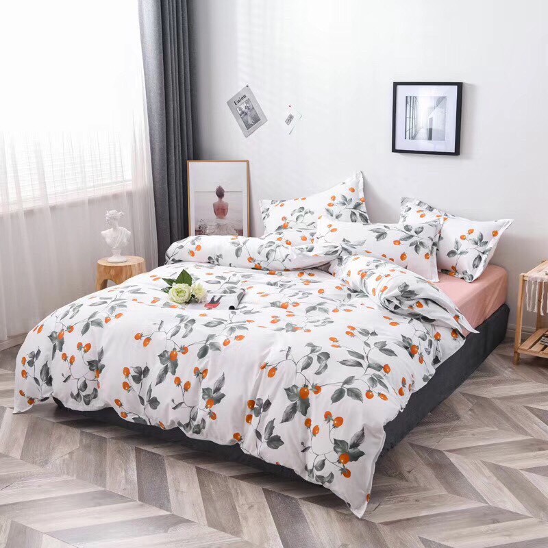 Bộ Chăn Ga Cotton POLY CÀ CHUA BIchăn, ga, cotton, ga nệm, chăn ga, cotton poly, chăn nệm, chăn ga gối, bedding️