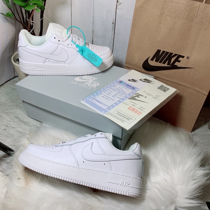 Giày thể thao sneaker trắng Full à1 nam nữ da đẹp hộp xịn 684