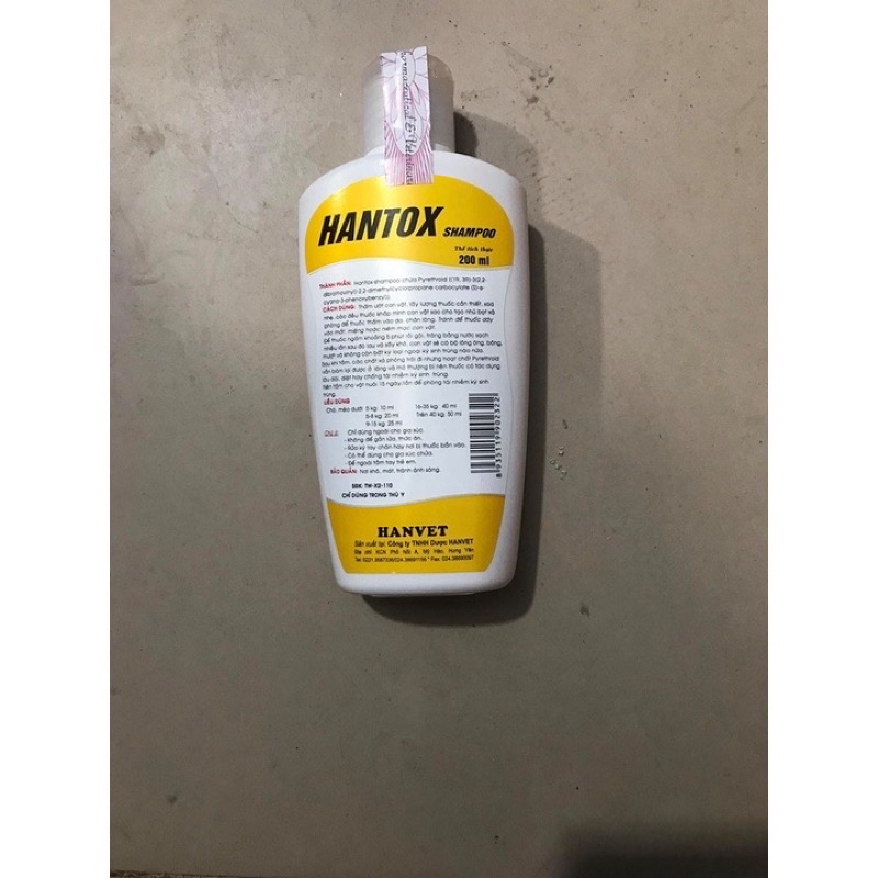 Sữa tắm Hantox Shampoo chống ve rận