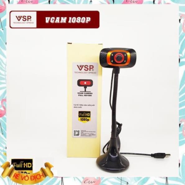 (Giá sỉ)  Webcam VSP Vcam 720p/ 1080p Có Micro Có Đèn Chân Cao, Siêu Nét Siêu Rõ Học Online, Giảng Dạy  - M103
