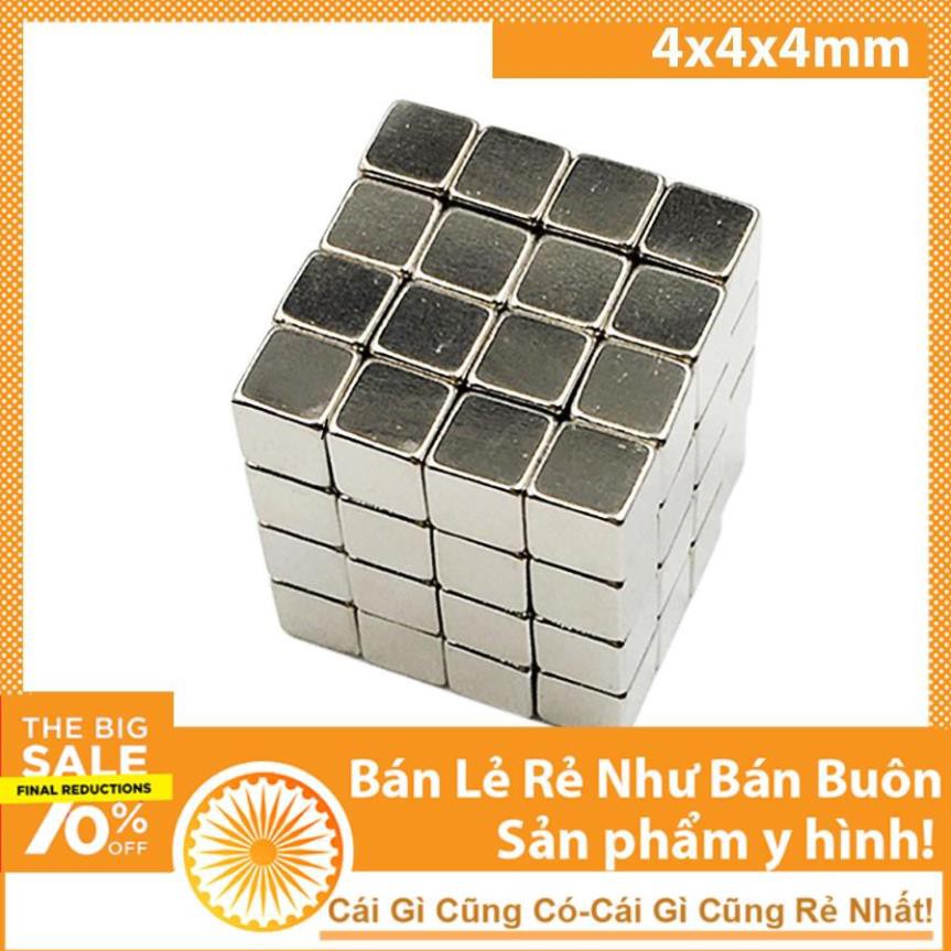 Nam Châm Đất Hiếm Viên Lập Phương Khối Vuông 4X4x4mm Làm Đồ Chơi Trẻ Em Ứng Dụng Cuộc Sống 69