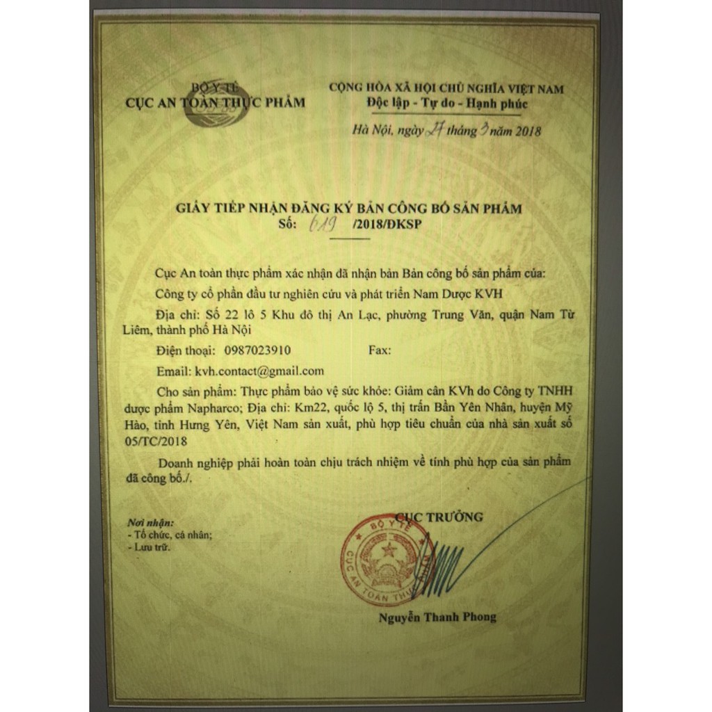 [HÀNG CHÍNH HÃNG] GIẢM CÂN KVH _THÀNH PHẦN THẢO DƯỢC _GIẢM BÉO_ AN TOÀN TỪ THIÊN NHIÊN | BigBuy360 - bigbuy360.vn