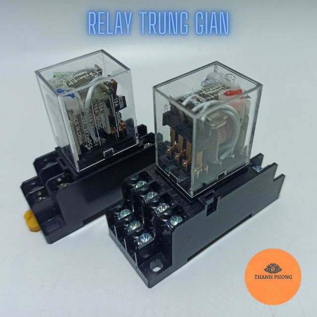 Rơ Le Trung Gian 8 Chân 14 Chân Relay MY4N LY2N 220V 24VDC