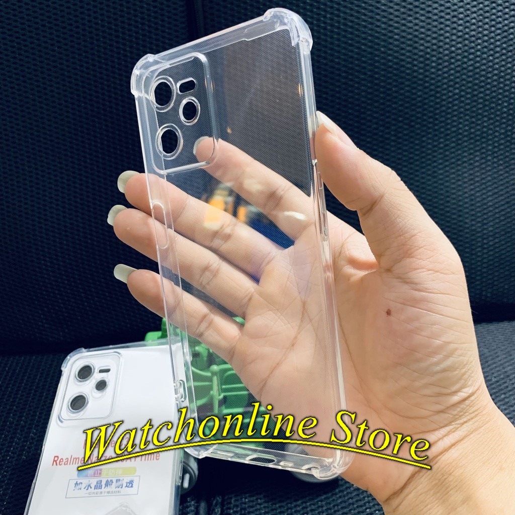Ốp chống va đập Realme C55 C30 C30s C1 C2 C3 C11 C12 C15 C17 C20 C21Y C25 C35 trong suốt dày dặn, cao cấp, bo 4 góc