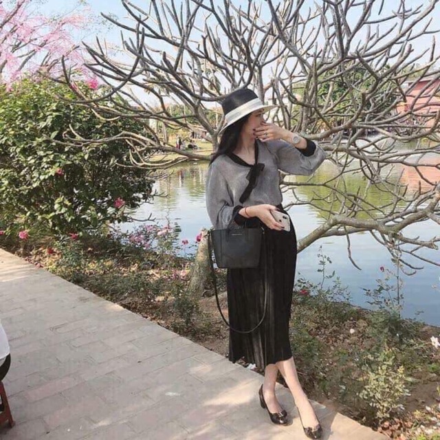 Áo sơ mi nơ kiểu tiểu thư