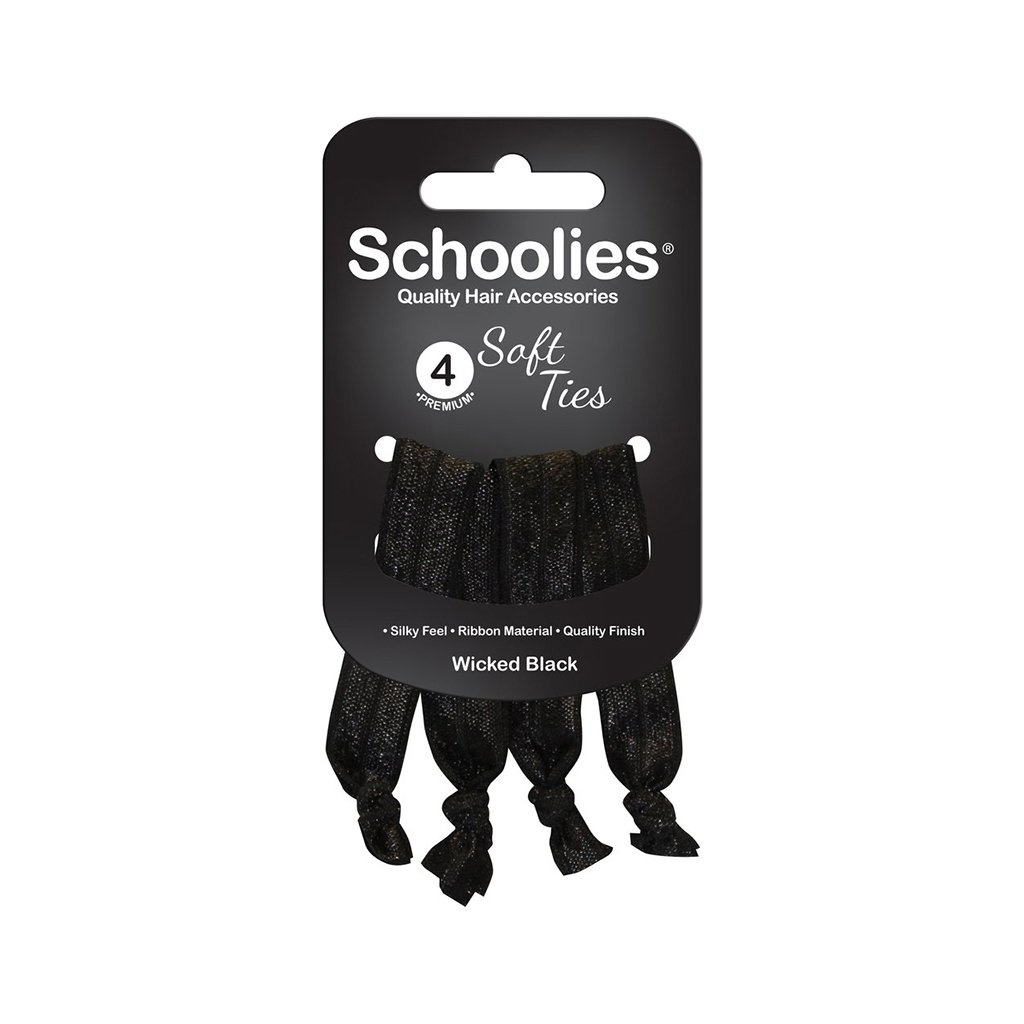 Bộ 4 dây cột tóc ánh kim tuyến Schoolies