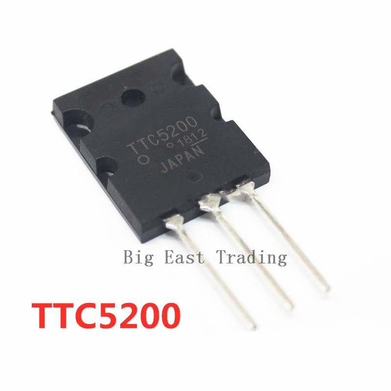 10 chiếc TTC5200 C5200 TO-3PL Silicon NPN Khuếch Đại Transistor 15A / 230V / 150W, đảm bảo chất lượn