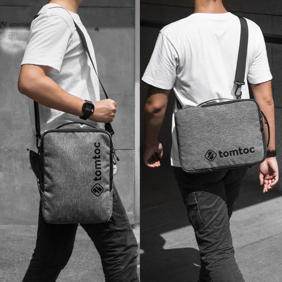 Túi đeo chéo Tomtoc (USA) Urban Shoulder bags for Ultrabook 13″-15inch GRAY - H14
