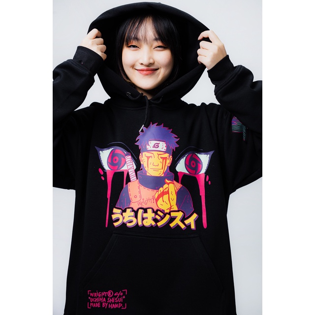 [ Mã 12FASHIONSALE1 giảm 10K đơn 50K ] Áo hoodie Wright in hình anime naruto uchiha shisui thời trang đường phố unisex | BigBuy360 - bigbuy360.vn