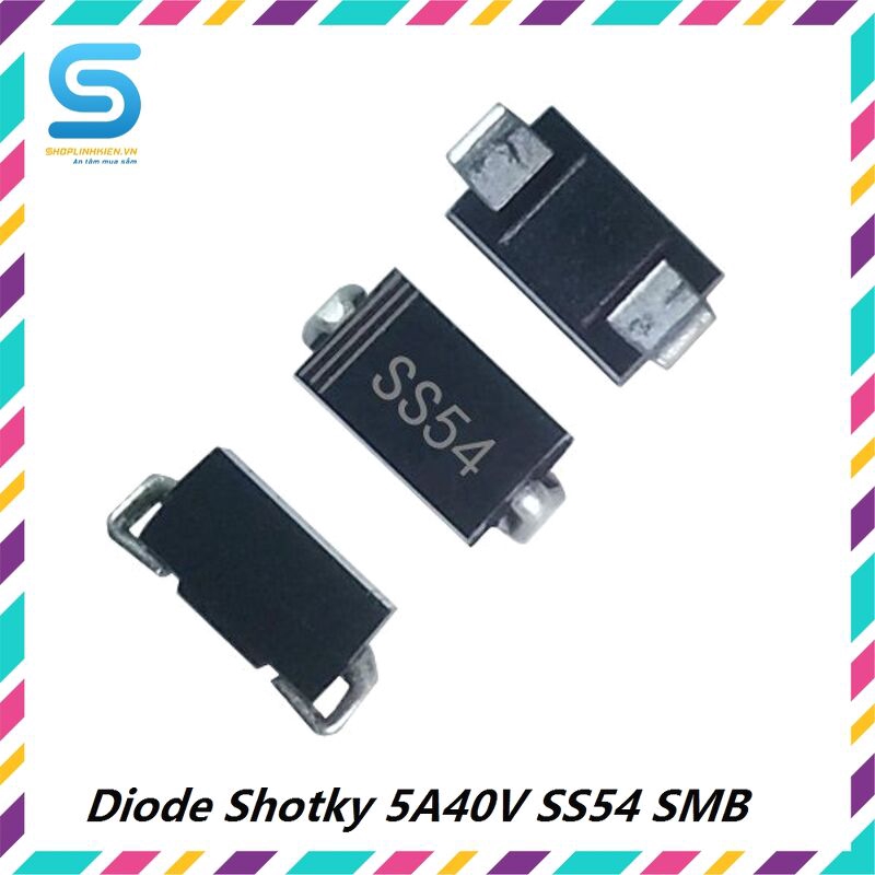 Diode Shotky 5A 40V SS54 SMB (1N5824 Dán Chân To)