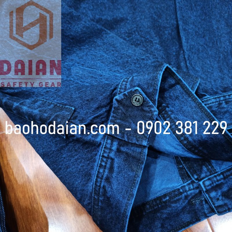 Quần áo jean điện lực cao cấp kèm logo EVNHCMC - đủ size