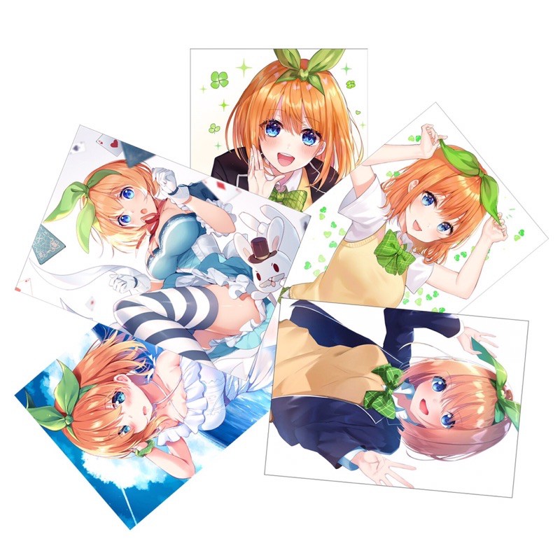 set 6 ảnh anime Go-Toubun no Hanayome khổ a4 / 6 poster Go-Toubun no Hanayome