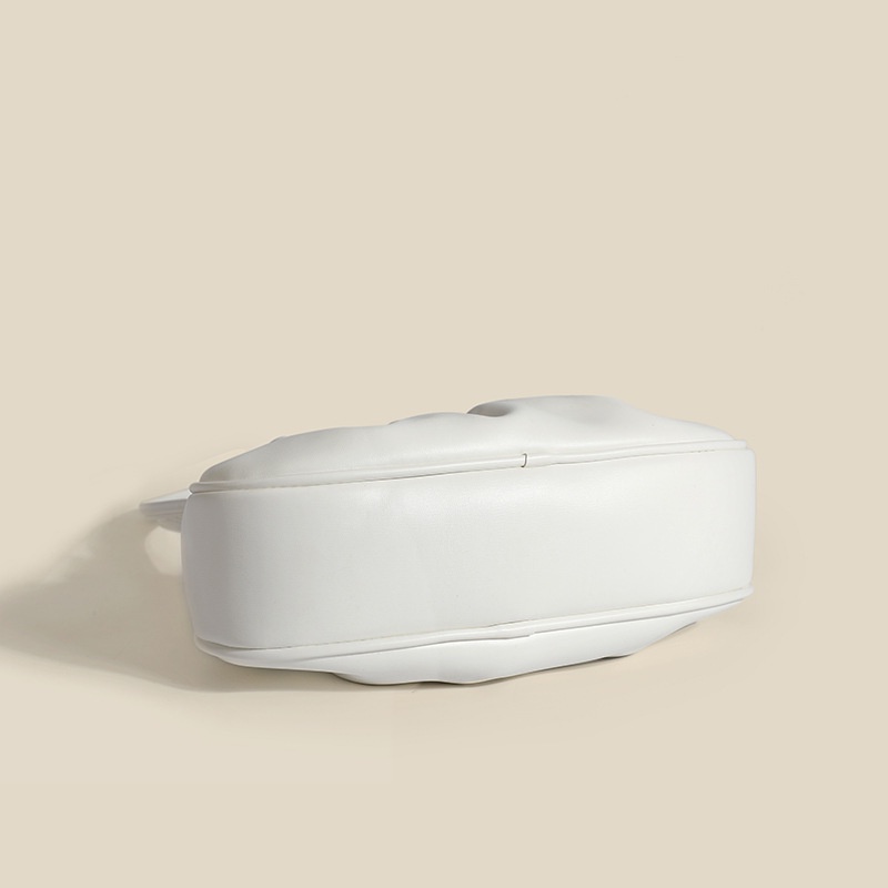 Túi Đeo Vai Hình Bánh Bao Màu Trơn Thời Trang Cho Nữ