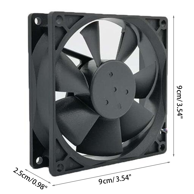 Quạt Tản Nhiệt CPU AFB0912VH DC 12V 4Pin Không Gây Tiếng Ồn Cho Mining 4000RPM