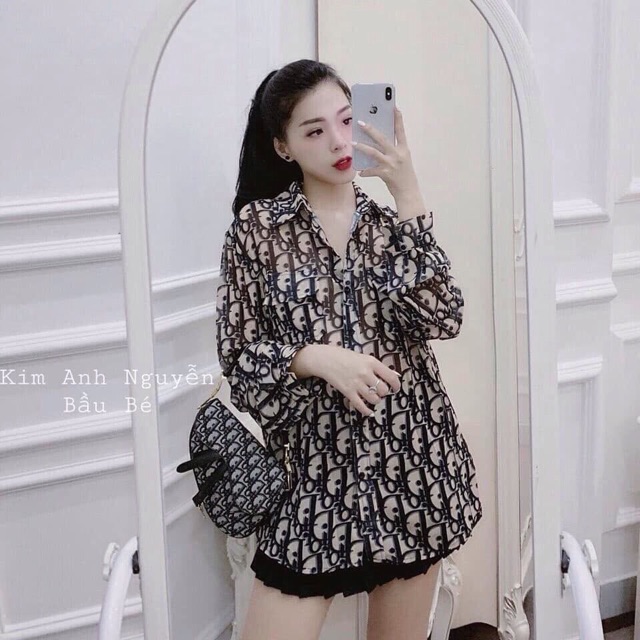 Áo sơ mi thụng giấu quần siêu hót