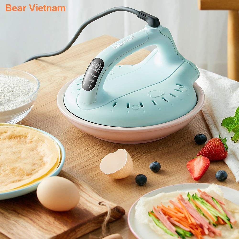 ♠☼❡❁Máy làm bánh Bear Pizza tại nhà giò bông lan Tràm tự động