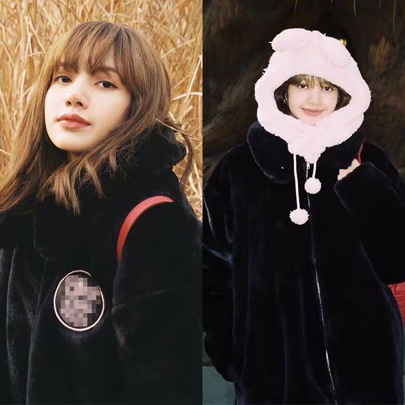 SẴN Áo khoác lông BLACKPINK