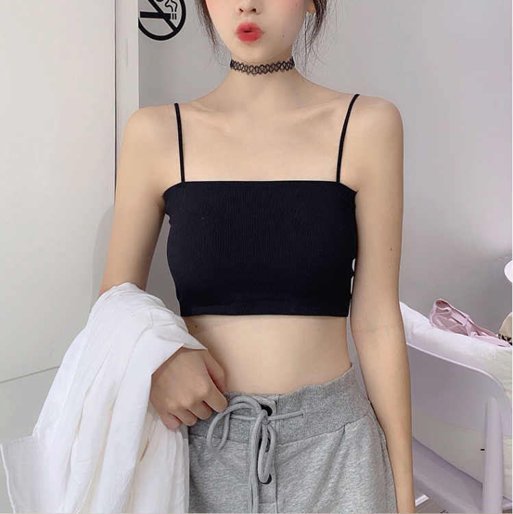 Phụ nữ Hàng đầu Nữ Crop Top Áo lót có đệm Bralette Thời trang dạo phố Đồ lót liền mạch Đồ lót gợi cảm Ống trên cùng Áo ngực Bandeau Hàng đầu