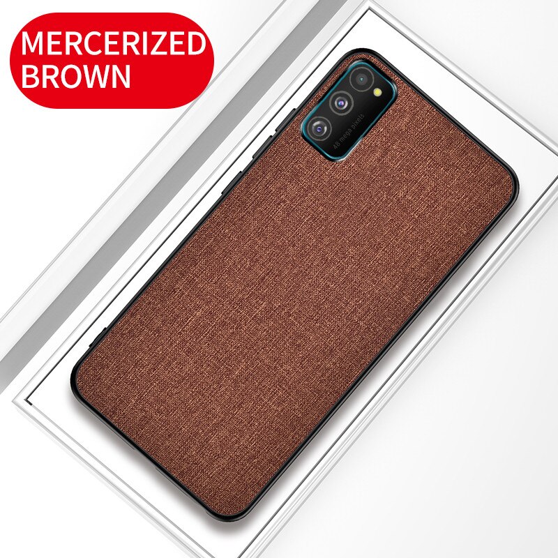 Ốp điện thoại vải cứng viền TPU mềm cho Samsung Galaxy A12 A11 A21S A31 A51 A71 M31 M51 Case Cover