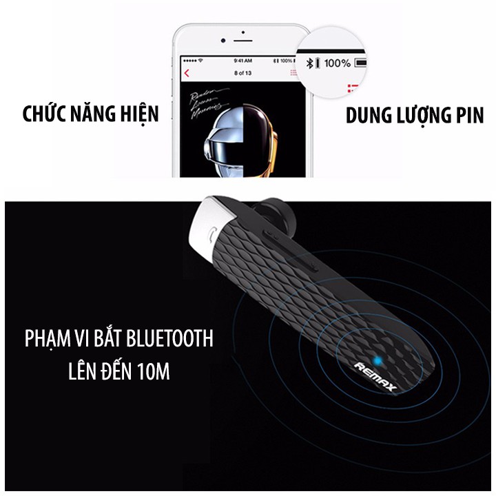 Tai nghe Bluetooth một bên Remax RB-T9