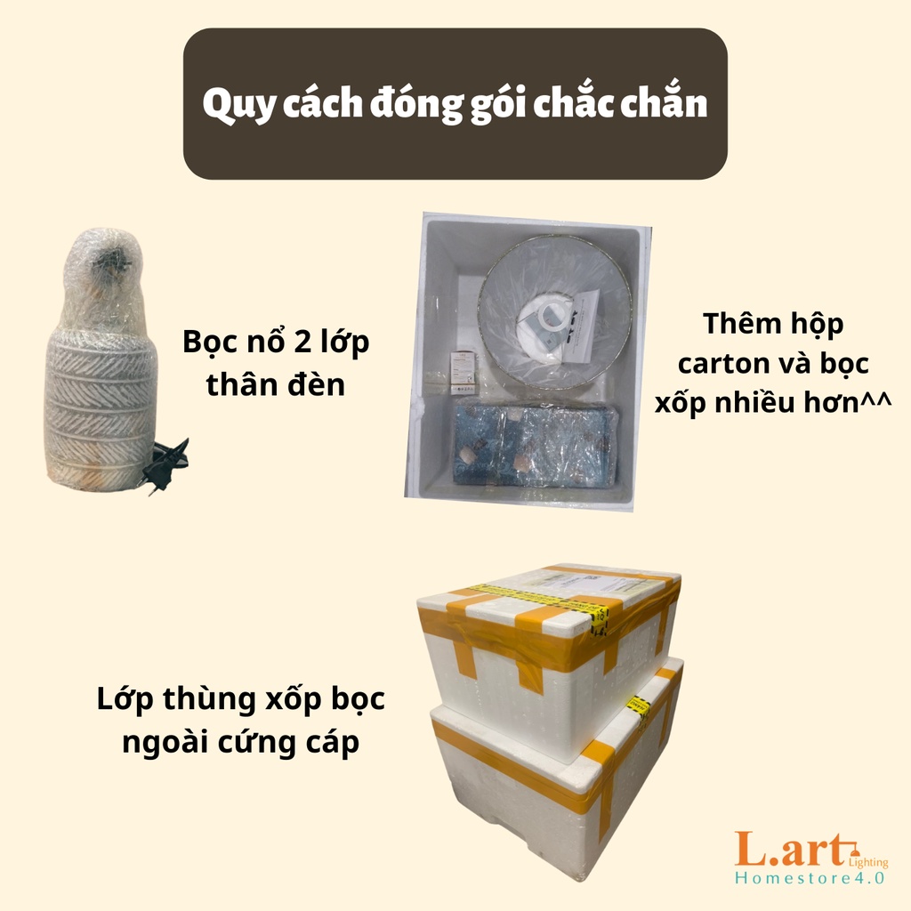 Đèn ngủ trang trí phòng ngủ đèn bàn phòng ngủ vintage chất liệu gốm sứ thủ công chỉnh sáng tiện lợi DS-TL9614