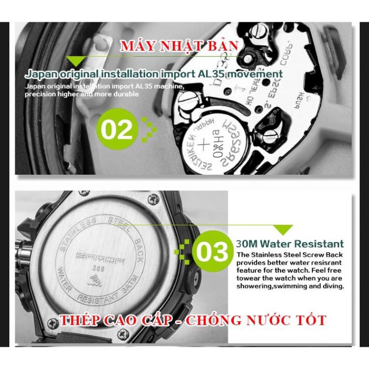 Đồng hồ Trẻ Em thể thao SANDA JAPAN Chống nước Siêu bền [HÀNG XỊN] | BigBuy360 - bigbuy360.vn