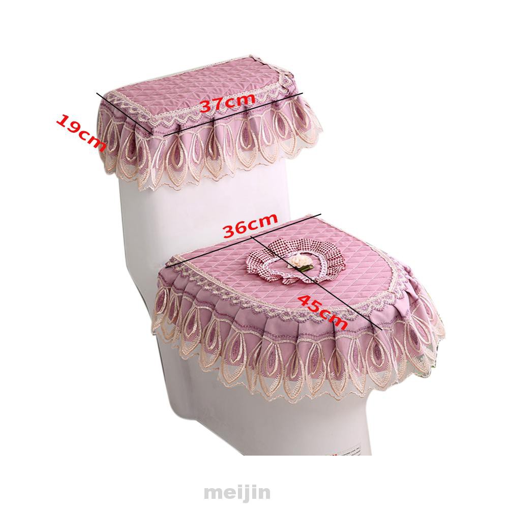 Set 3 Vỏ Bọc Ghế Ngồi Toilet Bằng Vải