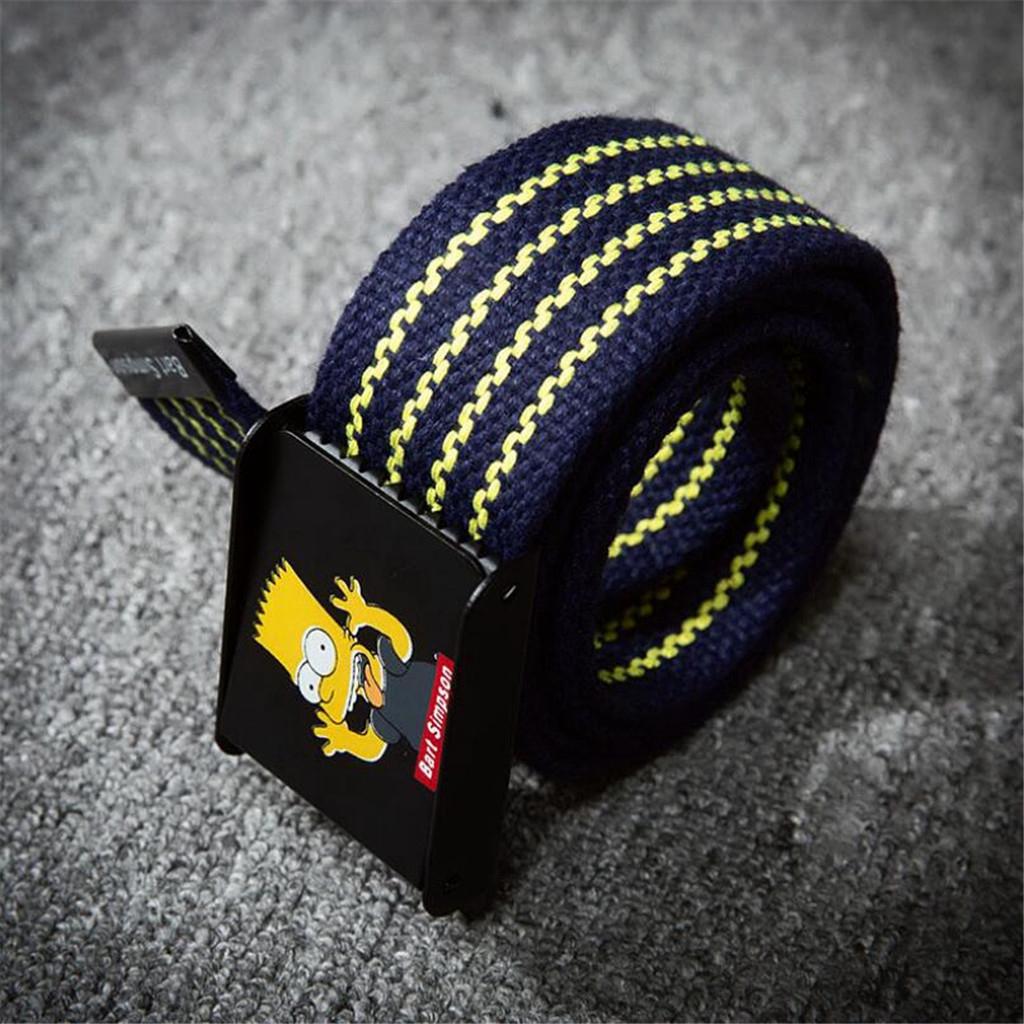 Thắt lưng vải canvas thiết kế đơn giản thời trang cho nam