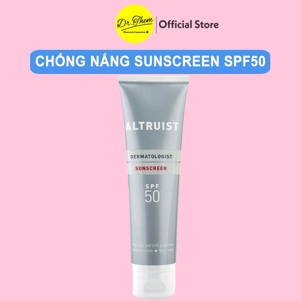 Kem chống nắng Altruist Dermatologist Sunscreen &amp; Face Fluid SPF 30 &amp; SPF 50 50ml - 100ml - 200ml Cream