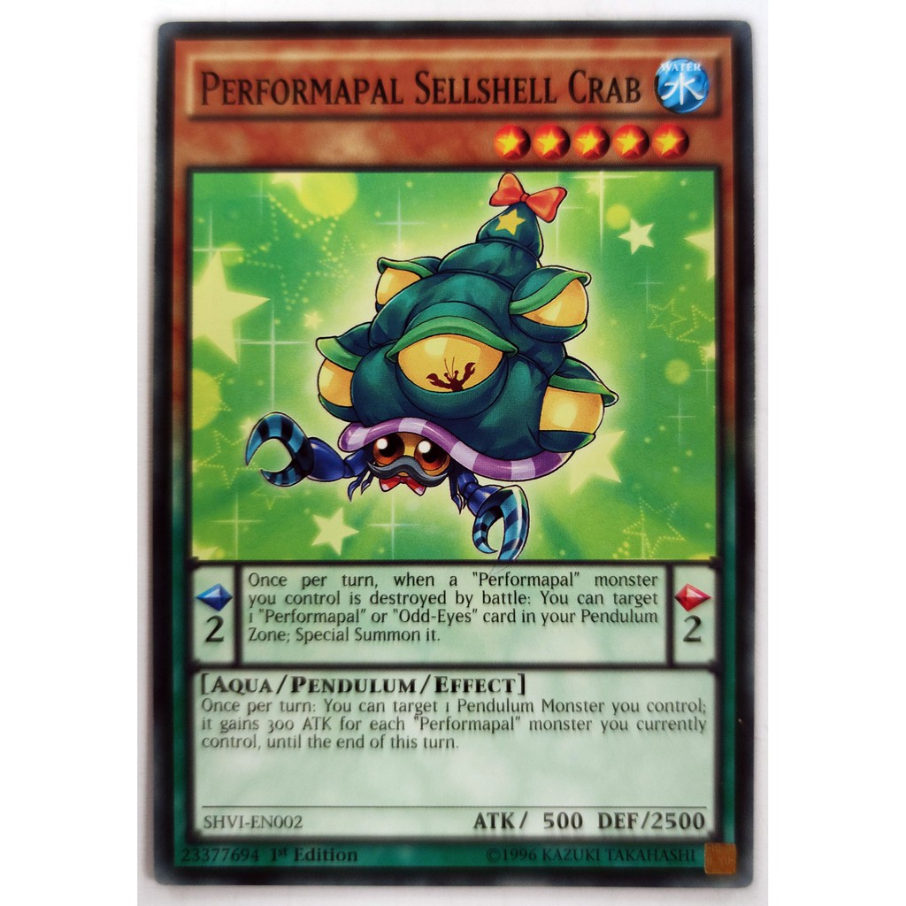 [Thẻ Yugioh] Performapal Sellshell Crab |EN| Common (ARC-V)