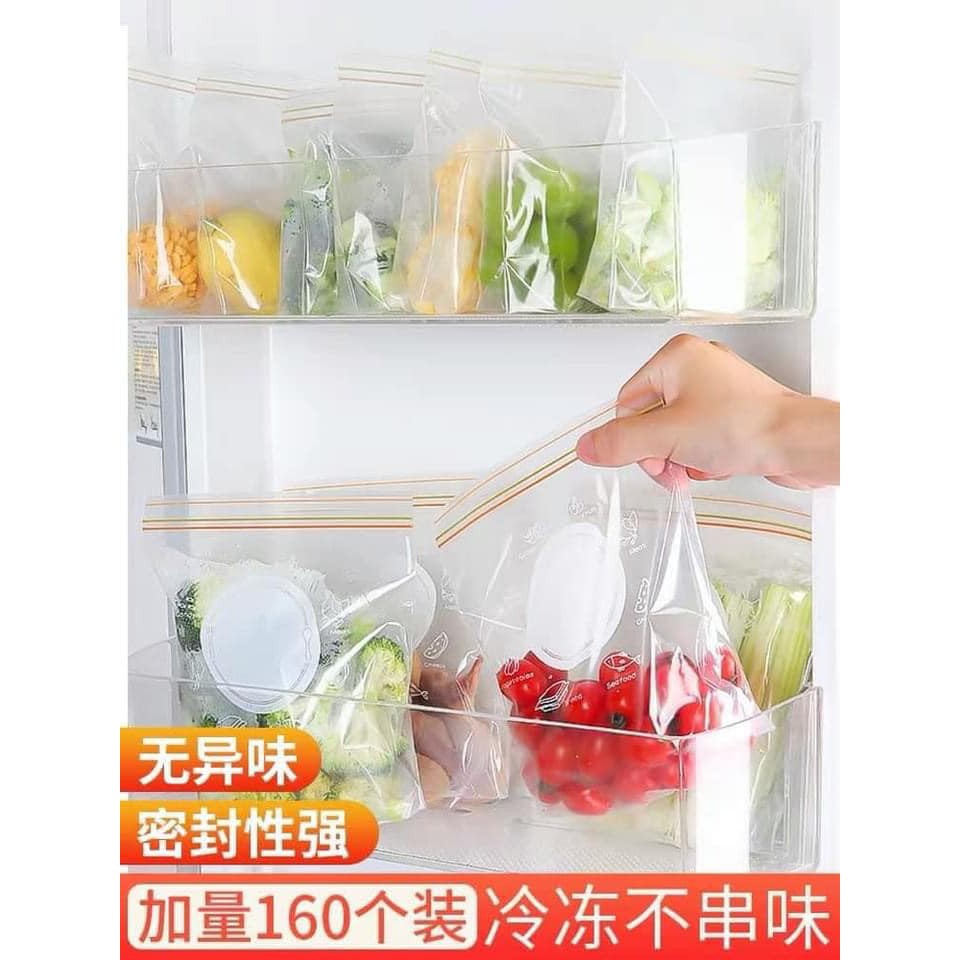 Combo Set 3 Hộp Túi Zip Đựng Thức Ăn Có Khóa Kéo