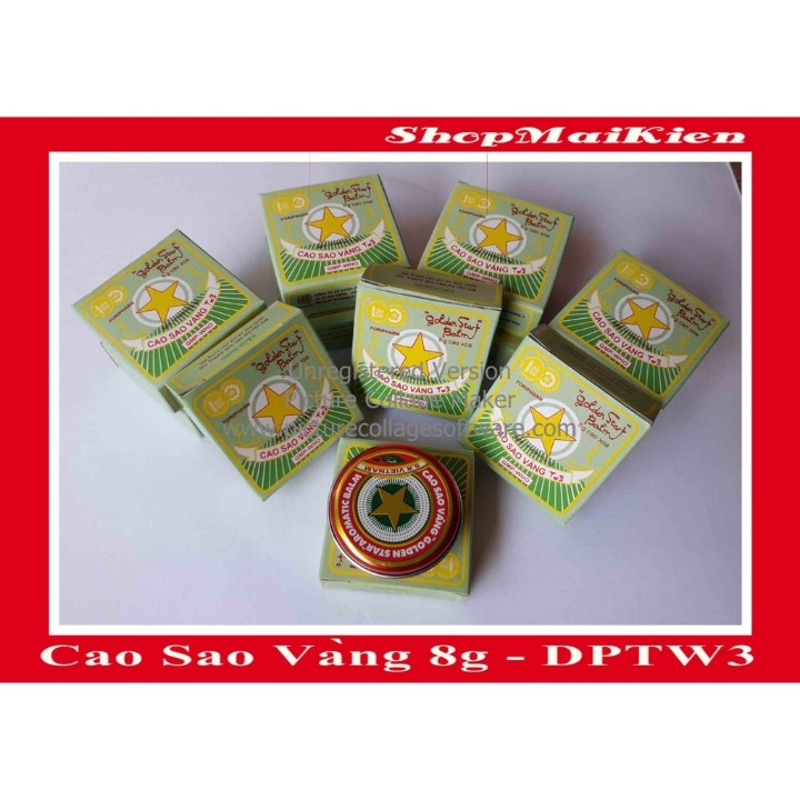 [CHÍNH HÃNG]Combo 10 hộp Cao sao vàng 8g- dược phẩm tw3