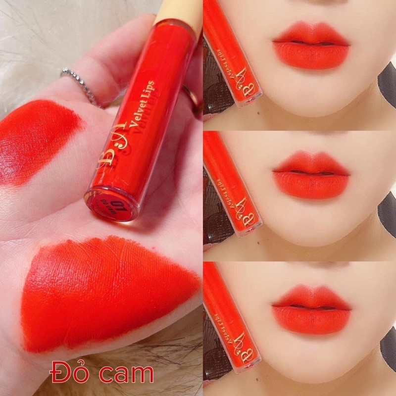 Son kem son lì B.A Velvet lips Màu nâu tây