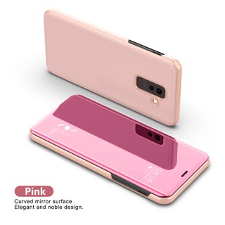 Ốp điện thoại da + nhựa cứng phối gương cho Samsung S9 S9plus