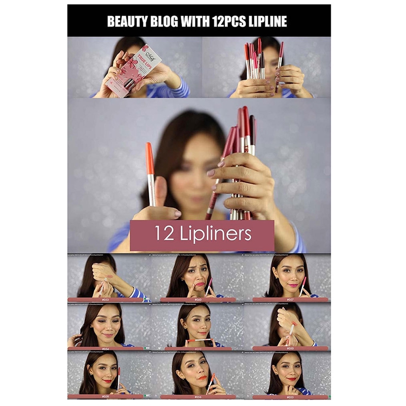 [Hàng mới về] Set 6 chì kẻ môi kháng nước lâu trôi thời trang cho phái đẹp | BigBuy360 - bigbuy360.vn