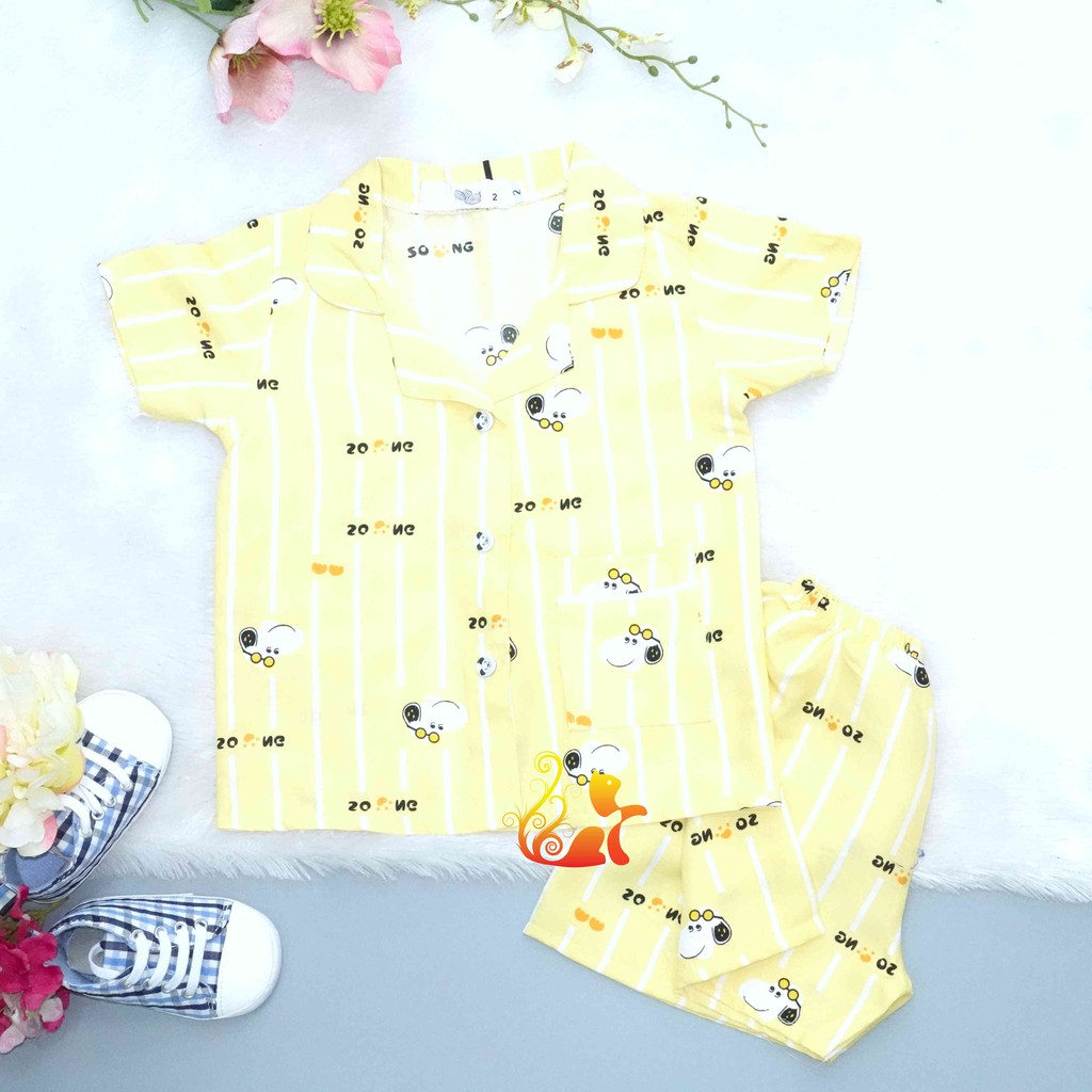 Đồ Bộ Mặc Nhà "Snoo py Sọc" Pijama Kate Thái - Cho Bé 8 - 38kg.