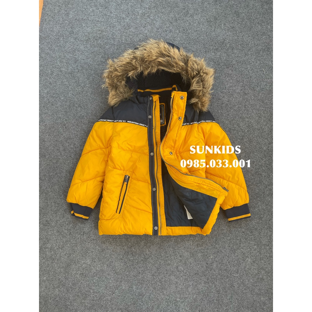 Áo phao Parka C&amp;A lót lông phối màu