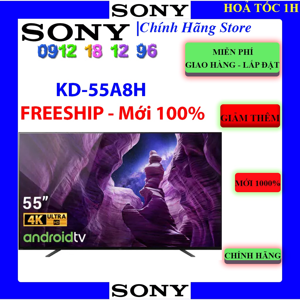 [SONY 55A8H] Android Tivi OLED Sony 4K 55 inch KD-55A8H