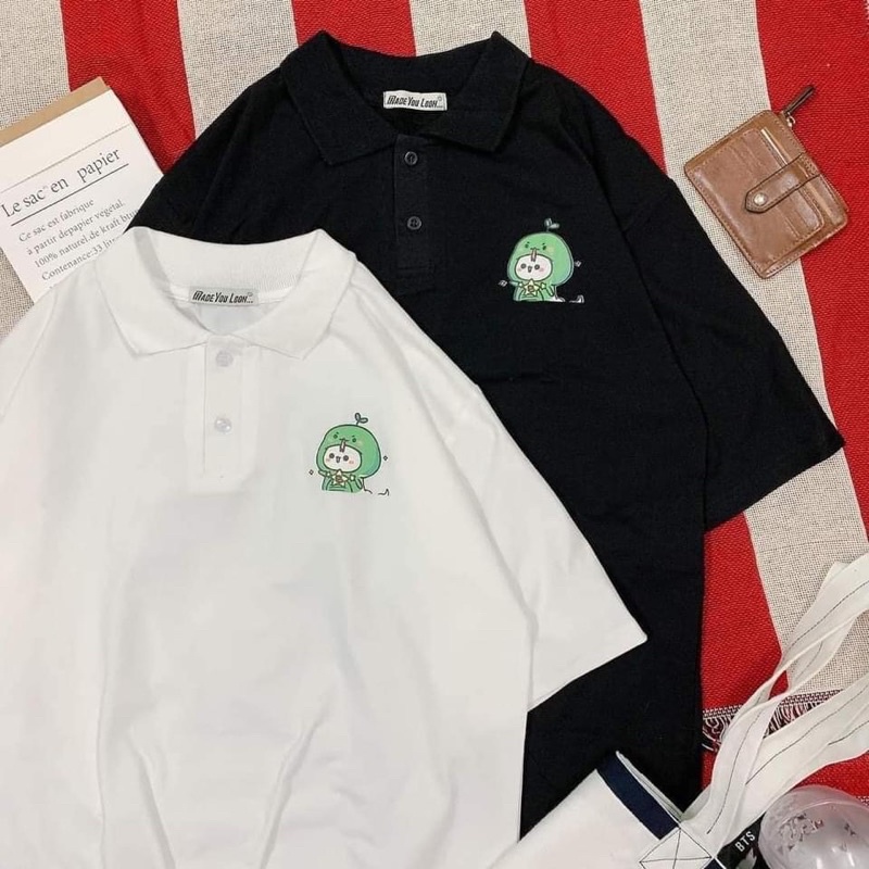 Áo thun có cổ dáng rộng tay lỡ --- Polo mẫu mới 2022