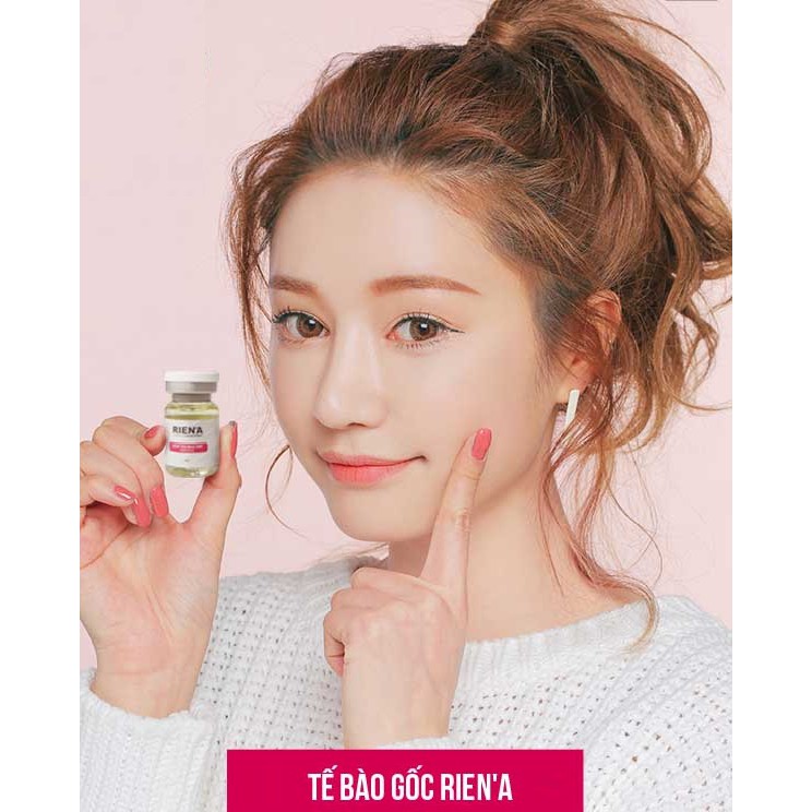 Tế Bào Gốc Giảm Mụn, Thâm Mụn, Làm Trắng Sáng Da Rien'A Hàn Quốc-Full Hộp 10 Lọ