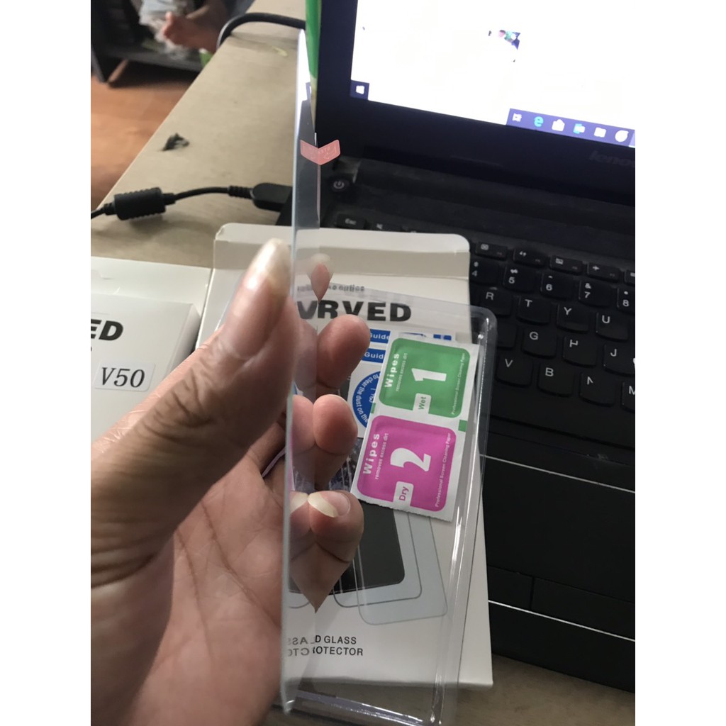 Dán cường lực Full keo màn hình tia UV cho LG V50 ThinQ