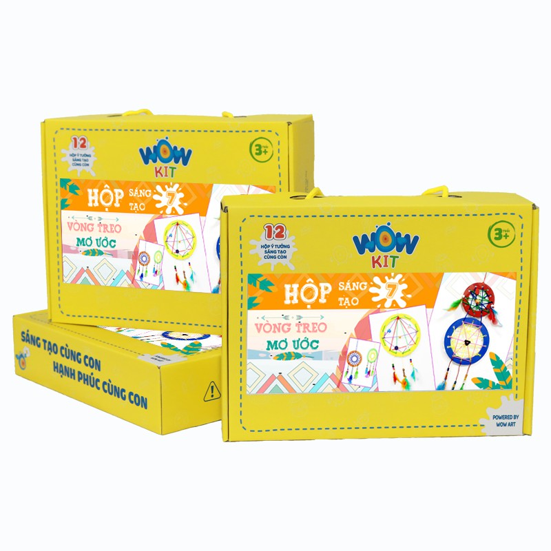 Đồ CHƠI SÁNG TẠO CHO BÉ WOW ART KIT 7 - VÒNG TREO ƯỚC MƠ - rèn luyện tư duy sáng tạo, làm quà tặng cho con