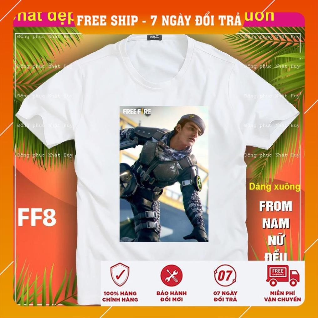 [FreeShip]  áo thun game Free Fire FF6,phông bao đổi trả, chất đẹp