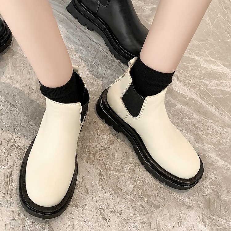 Giày boot cao gót cổ thấp co giãn thời trang cho nữ | BigBuy360 - bigbuy360.vn