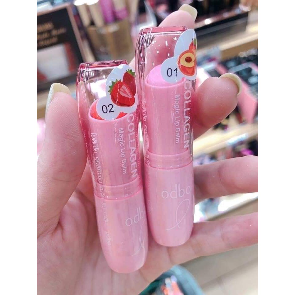 Son Dưỡng Môi Odbo Collagen Magic Lip Balm