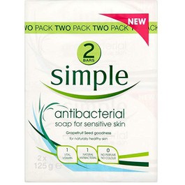 Xà Bông Rửa Mặt Simple Antibacterial Soap 125gr